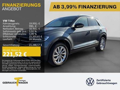 Gebraucht VW T-Roc Style 110 PS (80 kW) 2023 Grau SUV
