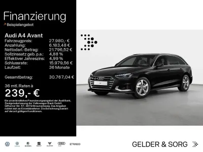 Używany Audi A4 Advanced 204 KM (150 kW) 2022 Czarny Kombi