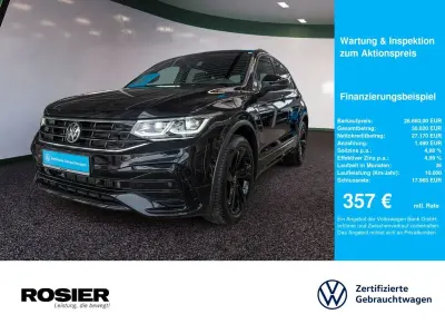 Usata VW Tiguan R-line 150 CV (110 kW) 2021 Nero SUV