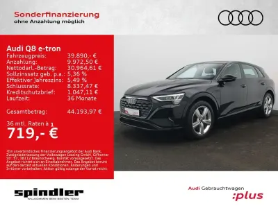Gebraucht Audi Q8 e-tron Advanced Plus 250 kW (340 PS) 2023 Mythosschwarz metallic SUV