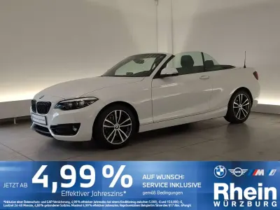 Gebraucht BMW 218 Sport Line 136 PS (100 kW) 2022 Weiß Cabrio