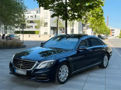 Brugt Mercedes S500L 455 HK (334 kW) 2014 Blå Sedan