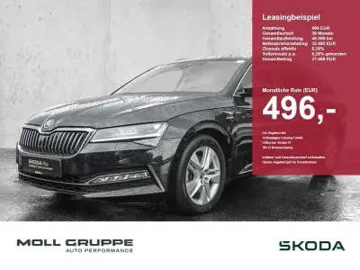 Gebraucht Skoda Superb LAURIN & KLEMENT 200 PS (147 kW) 2023 Blackmagic perleffekt (metallic) Kombi