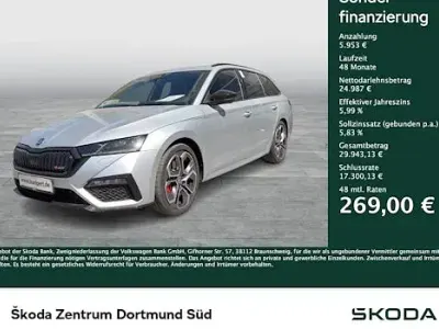 Brugt Skoda Octavia RS 245 HK (180 kW) 2023 Sølv Stationcar