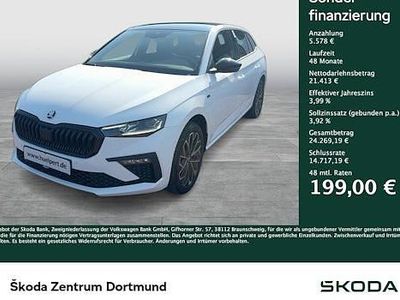 Gebraucht Skoda Scala Tour 150 PS (110 kW) 2025 Moonweiß perleffekt Kleinwagen