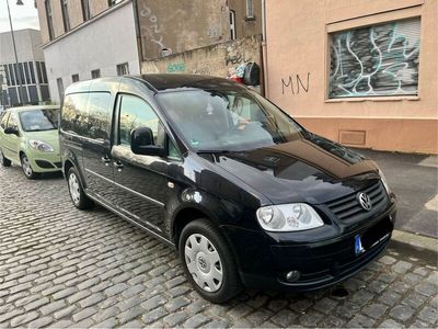 gebraucht VW Caddy Maxi TDI 1,9l 208.400km HU 06/2025 schwarz Camper Van