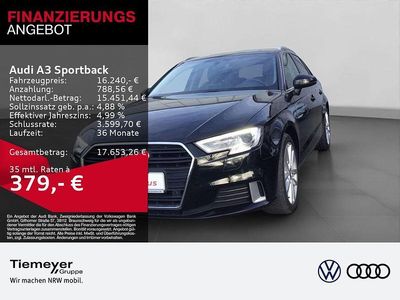Gebraucht Audi A3 Sport 116 PS (85 kW) 2018 Schwarz Limousine