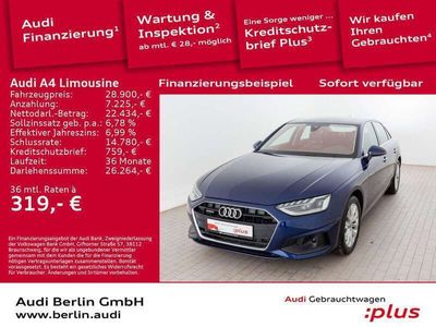 gebraucht Audi A4 Limousine 45 TFSI qu. S tr. NAVI RFK