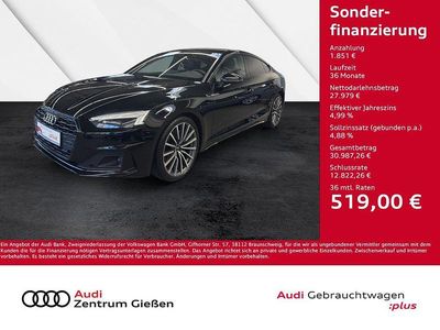 Schwarz Gebraucht 2021 Audi A5 Sportback Advanced Kleinwagen | 29.830 € (Etwas zu teuer)