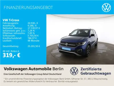 Gebraucht VW T-Cross Style 110 PS (80 kW) 2022 Blau SUV