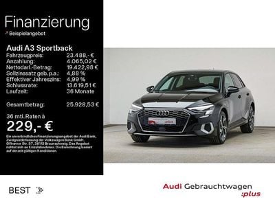 Gebraucht Audi A3 Advanced Plus 204 PS (150 kW) 2022 Mythosschwarz metallic (metallic) Limousine