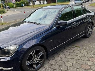 Brugt Mercedes C200 AMG line 136 HK (100 kW) 2014 Blå Sedan