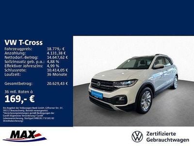 Pure white Gebraucht 2023 VW T-Cross Life SUV | 18.779 € (Fairer Preis)