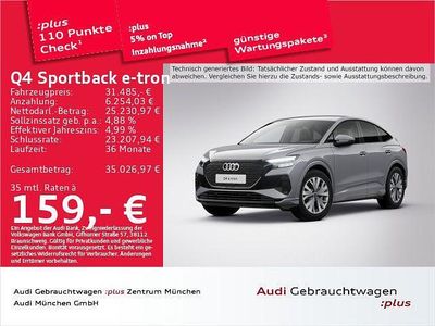 Grau Gebraucht 2022 Audi Q4 Sportback e-tron Advanced SUV | 31.485 € (Fairer Preis)