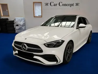 Gebraucht Mercedes C200 AMG line 204 PS (150 kW) 2021 Weiß Limousine