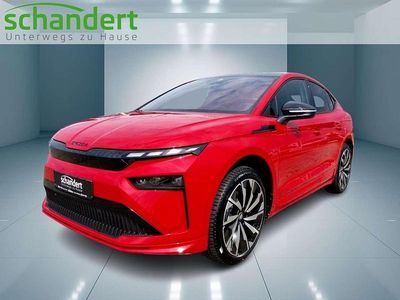 Velvetrot metallic (rot) metallic Gebraucht 2025 Skoda Enyaq iV SportLine SUV | 49.880 € (Fairer Preis)