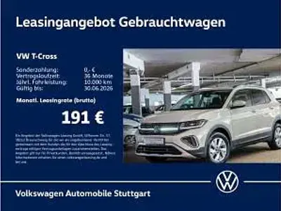 Gebraucht VW T-Cross 95 PS (69 kW) 2024 Grau (ascotgrau) SUV