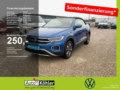 Gebraucht VW T-Roc Cabriolet Move 150 PS (110 kW) 2024 Blau Cabrio