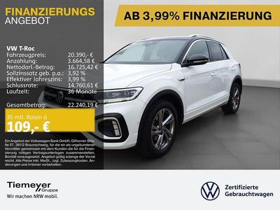 Usado VW T-Roc R-line 110 HP (80 kW) 2023 Branco SUV