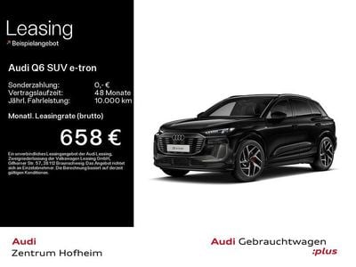 Gebraucht Audi Q6 e-tron S-Line 185 kW (252 PS) 2025 Mythosschwarz metallic SUV