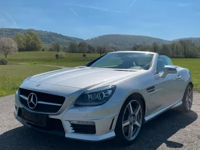 Gebraucht Mercedes SLK55 AMG AMG 421 PS (309 kW) 2015 Silber Cabrio