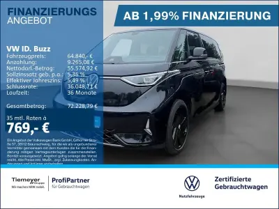 Gebraucht VW ID. Buzz GTX 250 kW (340 PS) 2025 Schwarz Van / Kleinbus