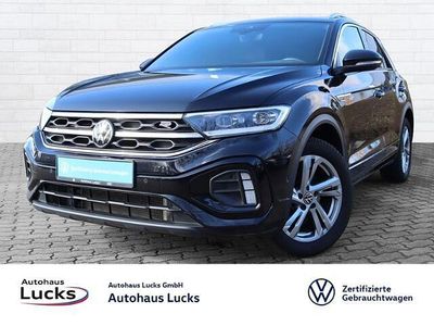 Gebraucht VW T-Roc R-line 150 PS (110 kW) 2022 Schwarz (deep black perleffekt) SUV