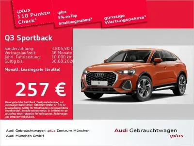 Gebraucht Audi Q3 Sportback S-Line 150 PS (110 kW) 2025 Pulsorange SUV
