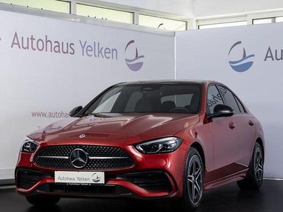 Brugt Mercedes C400 AMG line 252 HK (185 kW) 2022 Rød Sedan
