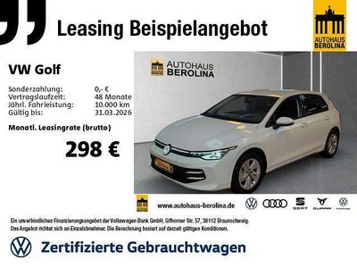 Weiß Gebraucht 2024 VW Golf Life Limousine | 27.444 € (Fairer Preis)