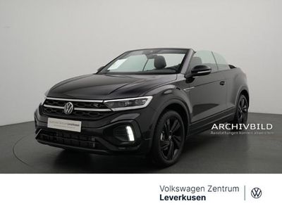 Gebraucht VW T-Roc Cabriolet R-line 150 PS (110 kW) 2025 Schwarz / deep black (metallic) Cabrio