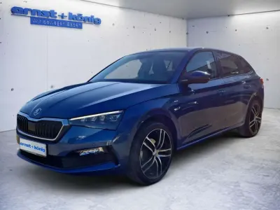 Gebraucht Skoda Scala Drive 150 PS (110 kW) 2020 Titan blue metallic Kleinwagen