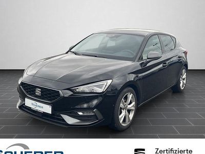 Gebraucht Seat Leon FR 116 PS (85 kW) 2022 Midnight schwarz metallic (metallic) Limousine