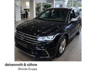Schwarz Gebraucht 2022 VW Tiguan Allspace R-line SUV | 35.830 € (Fairer Preis)