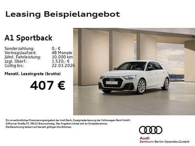Neu Audi A1 Sportback S-Line 116 PS (85 kW) 2025 Weiß Kleinwagen