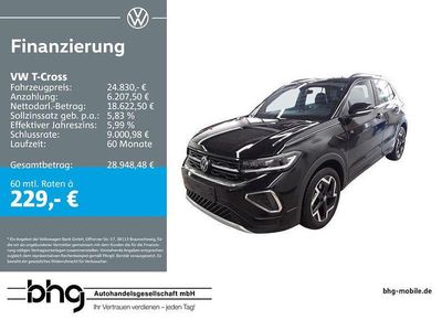 Gebraucht VW T-Cross R-line 116 PS (85 kW) 2025 Schwarz SUV