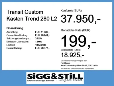 Nuova Ford Transit Custom Trend 136 CV (100 kW) 2026 Bianco Monovolume