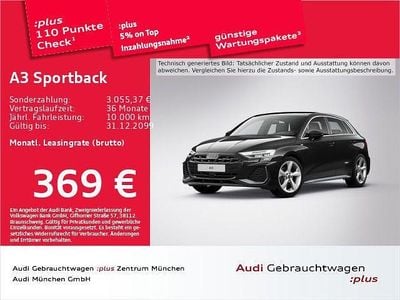 Mythosschwarz metallic Gebraucht 2025 Audi A3 S-Line Limousine | 34.486 € (Superpreis)