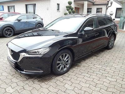 Gebraucht Mazda 6 Exclusive-Line 145 PS (106 kW) 2019 Onyxschwarz metallic (metallic) Kombi