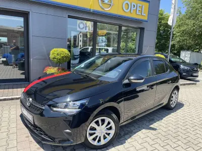Gebraucht Opel Corsa-e Edition 100 kW (136 PS) 2022 Diamant schwarz/karbon schwarz Kleinwagen