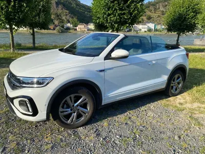 Gebraucht VW T-Roc Cabriolet R-line 150 PS (110 kW) 2023 Weiß Cabrio