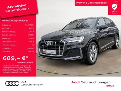 Używany Audi Q7 S-Line 286 KM (210 kW) 2022 Czarny SUV