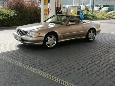Gebraucht Mercedes SL500 Edition 306 PS (225 kW) 2001 Gold Cabrio