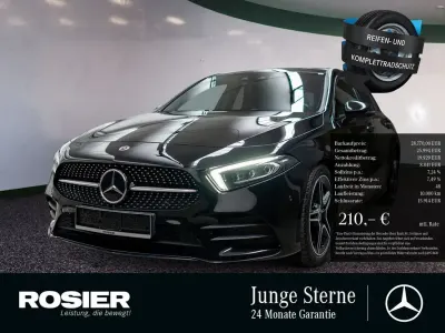 Gebraucht Mercedes A200 AMG 150 PS (110 kW) 2023 Schwarz / kosmosschwarz (metallic) Limousine
