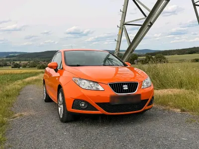 Gebraucht Seat Ibiza 86 PS (63 kW) 2009 Orange Kleinwagen