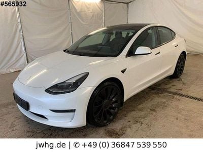 Weiß Gebraucht 2021 Tesla Model 3 Performance Limousine | 27.480 € (Guter Preis)