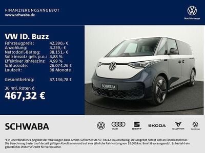 Gebraucht VW ID. Buzz Pro 150 kW (204 PS) 2023 Candyweiß/starlight blue meta Van / Kleinbus