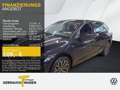 Gebraucht Skoda Scala Tour 116 PS (85 kW) 2025 Schwarz Kleinwagen