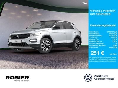 Silber / white silver (metallic) Gebraucht 2021 VW T-Roc Style SUV | 21.220 € (Fairer Preis)