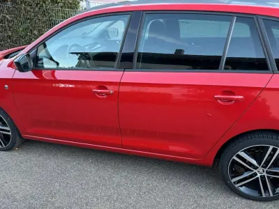 Brugt Skoda Rapid Style 105 HK (77 kW) 2014 Rød Hatchback